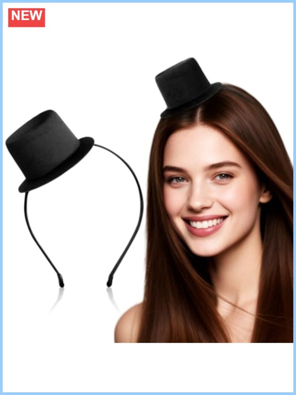 Mini Top Hat Headband Cowboy Hair Hoop Costume Accessory